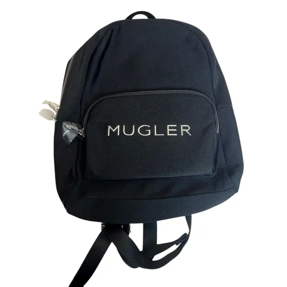 NWOT Mugler Parfums Black Neoprene Backpack